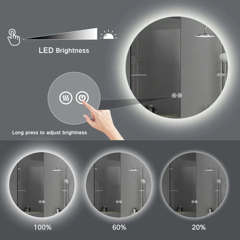 1200x800mm Motion Sensor Switch Leaf Shape Frameless Backlit Magnifier Led Mirror Bathroom Vanity Mirror