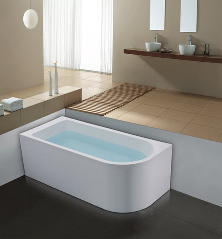 for shower over bath, Sanitary grade Acrylic Corner Bathtub 1500x750x580mm @Mel