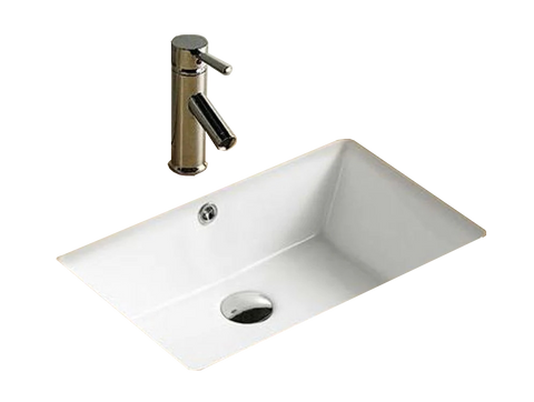 Square Porcelain Basin 530*355*180 for white bathroom