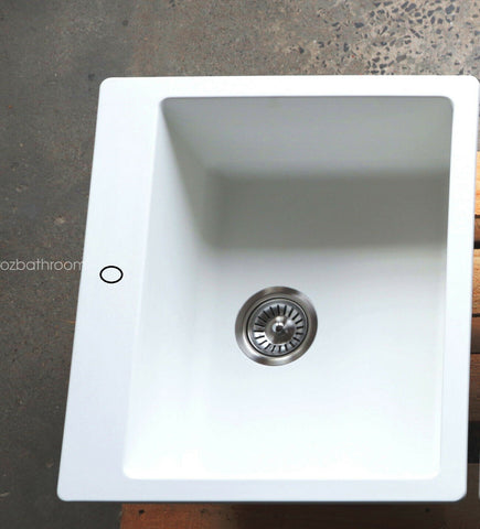 White Cube quartz stone laundry trough kitchen sink White Cube quartz stone laundry trough kitchen sink