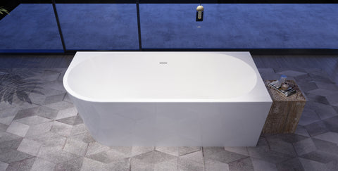 J-16R right corner bathtub front detail
