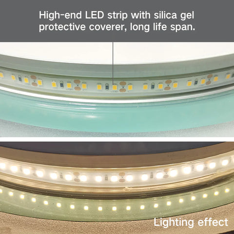 1200x850mm Motion Sensor Switch Arch Shape Frameless Backlit Led Mirror Bathroom Vanity Mirror