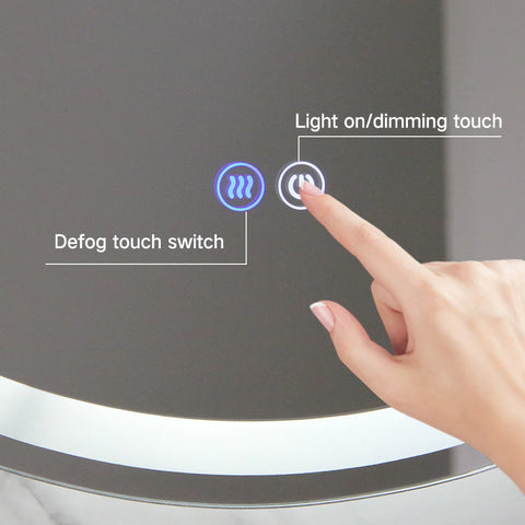 1200x850mm Motion Sensor Switch Arch Shape Frameless Backlit Led Mirror Bathroom Vanity Mirror