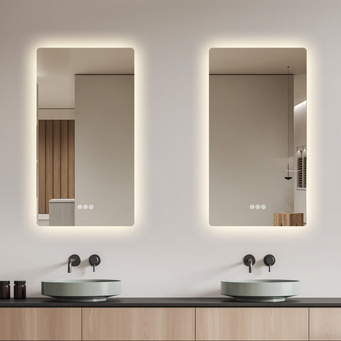 500x900mm Motion Sensor Switch Rectangle Frameless Backlit Led Mirror Bathroom Vanity Mirror