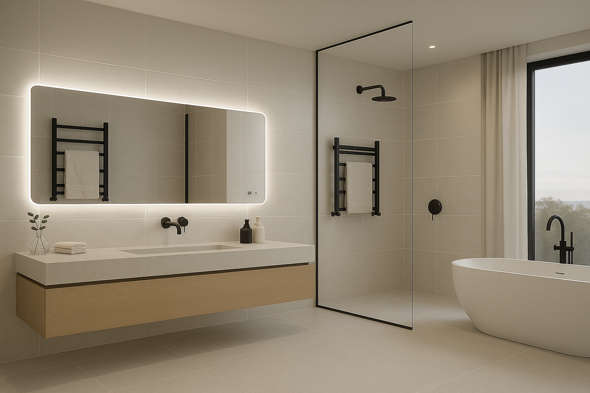 1500x750mm Motion Sensor Switch Rectangle Frameless Backlit Led Mirror Bathroom Vanity Mirror