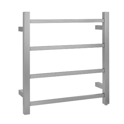 4 Bars Brusehd Nickel Square Electric Heated Towel Rack