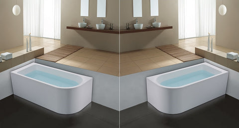 for shower in the bath, Japanese Acrylic Corner Bathtub 1500x750x580mm @Mel