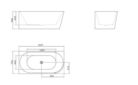 Corner Bathtub Thin Edge No Overflow Sanitary grade Acrylic Free Standing Bathtub