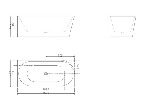 Corner Bathtub Thin Edge No Overflow Sanitary grade Acrylic Free Standing Bathtub