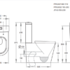 Melbourne Local pick up Tornado+Rimless Toilet Suite BACK TO WALL- CLOSE COUPLED- SOFT CLOSE SEAT