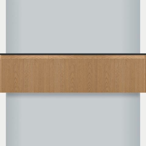 Modular Fluted Oak Vanity Cabinet 1800 mm - Square Ends - OZ-MF-1800-SQ-600-600-600
