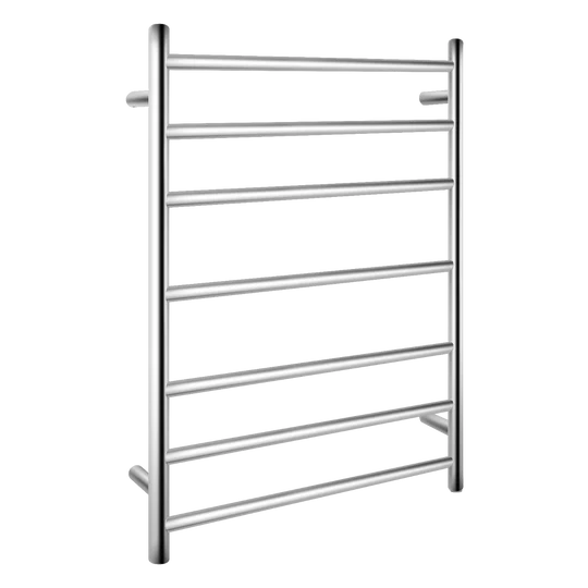 7 Bars Round Chrome Electric Heated Towel Rack