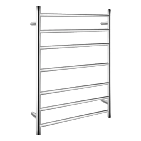 7 Bars Round Chrome Electric Heated Towel Rack