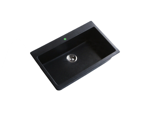 Black Granite - Quartz Stone Kitchen Sink 790*495*200