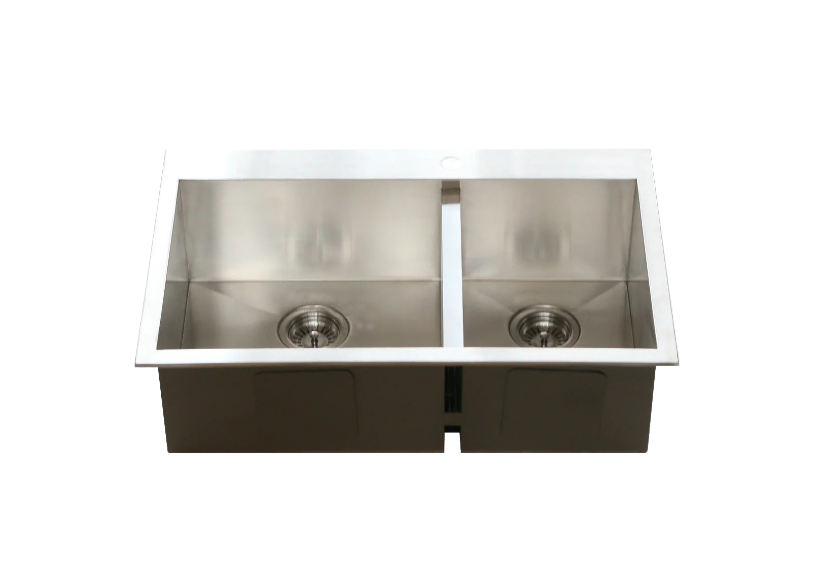 800mm width Double bowl sink stainless steel kitchen sink top mount