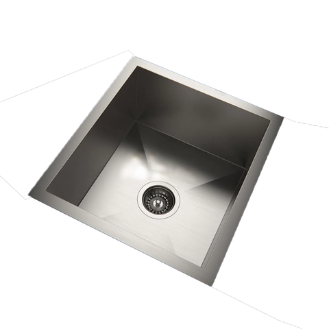 SS304 Stainless Steel Kitchen Sink 400*450*220