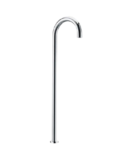 900mm chrome free standing bath spout round goose neck shape