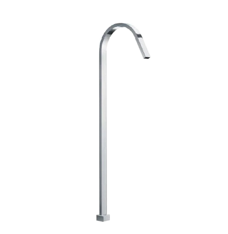900mm chrome free standing bath tub spout square curved