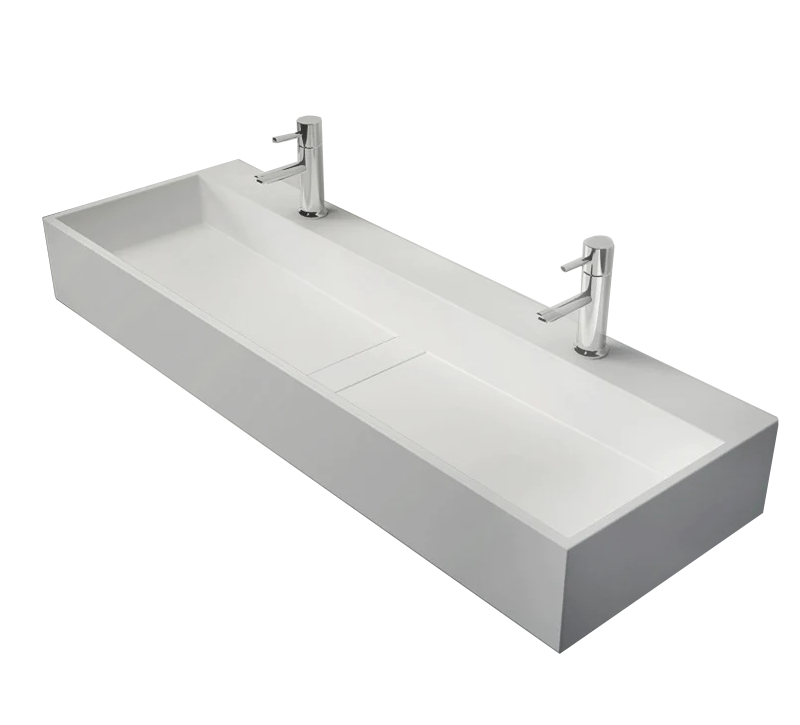 1200*400*150mm Solid Surface Basin for white bathroom