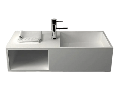 800*400*200mm SOLID SURFACE HAND WASH BASIN Vanity Wall Hung