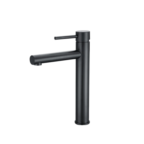 Watermark WELS Round basin Black mixer tap faucet brass bathroom