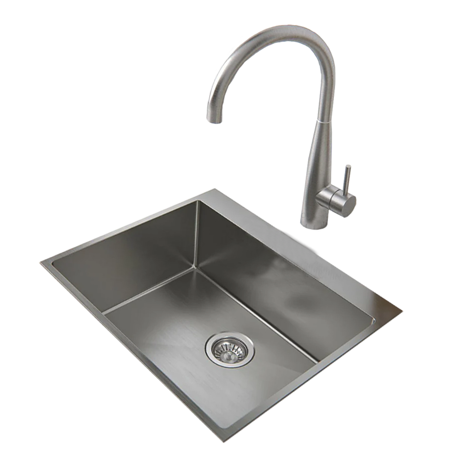 580*450*245mm 316 Stainless steel kitchen sink bowl Round waste plug