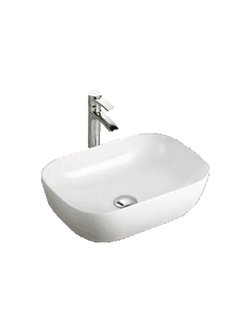 Super Slim Edge 460*320*135 Vitreous China Porcelain Glossy White above counter basin