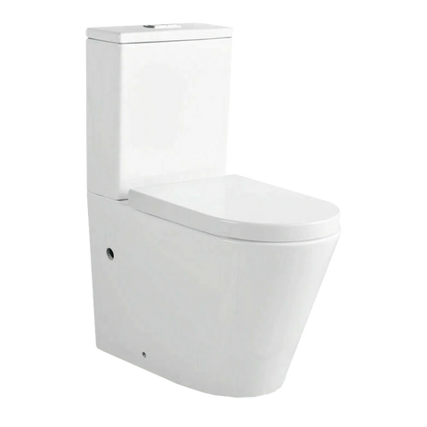 Melbourne Local pick up price - RIMLESS Toilet Suite Designer BACK TO WALL- CLOSE COUPLED- SOFT CLOSE Seat