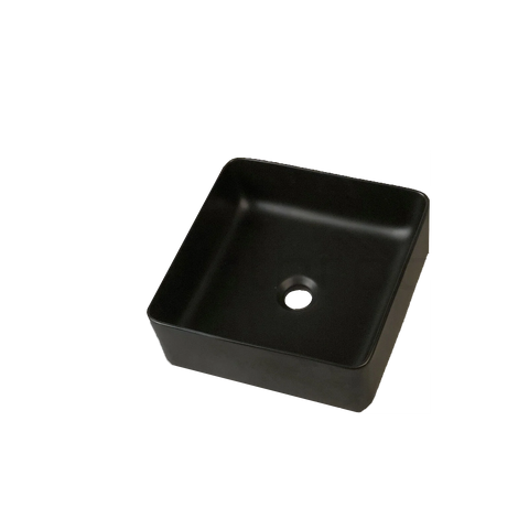 355*355*120 Matte black Above Counter Top Porcelain Basin Bathroom Vanity