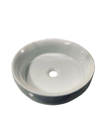 Slim Edge 400mmDIA*120mm Porcelain semi dropin basin