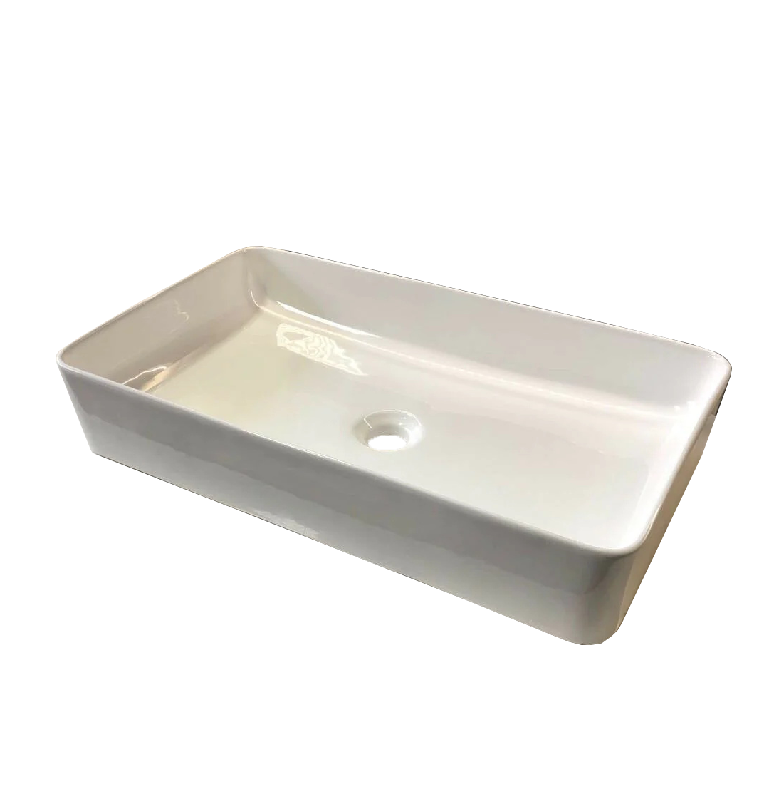Slim Edge 605*350*110 Vitreous China Porcelain above counter basin