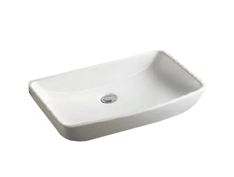 Porcelain Counter On Top Basin Vanity Sink No Tap Hole