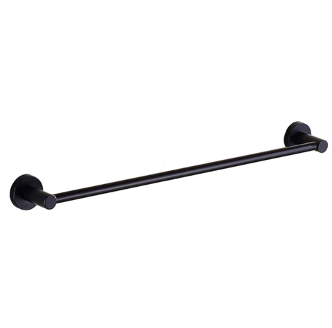 800mm Towel Rail Rack Round Holder Matt black Wall Mount