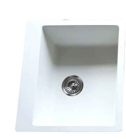 White Cube quartz stone laundry trough kitchen sink
