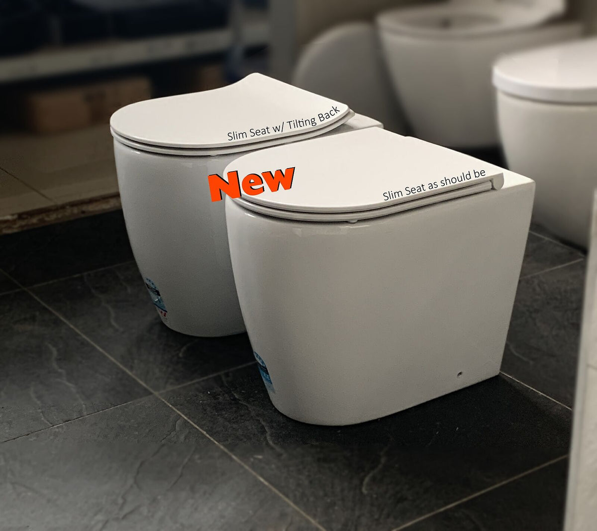 Concealed inwall Rimless inwall cistern Toilet Suite Superslim seat WELS