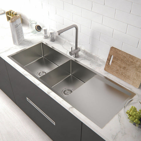 1250*450*210 304 Stainless Steel kitchen sink bowls under top mount