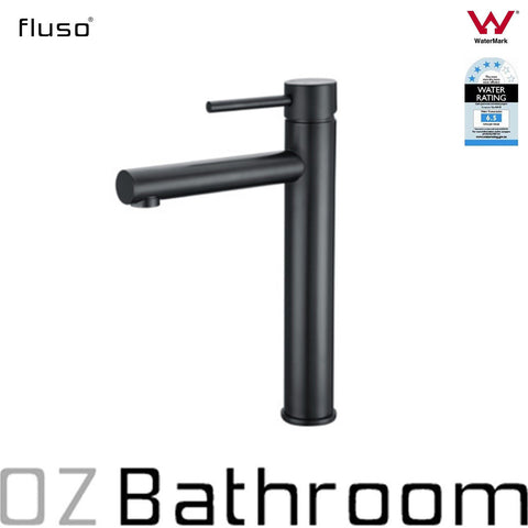 Watermark WELS Round basin Black mixer tap faucet brass bathroom