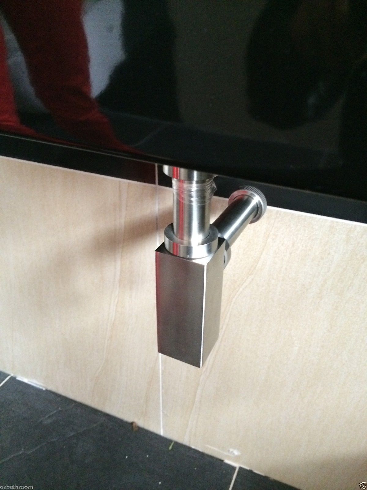 Brushed Stainless Steel Bottle Trap