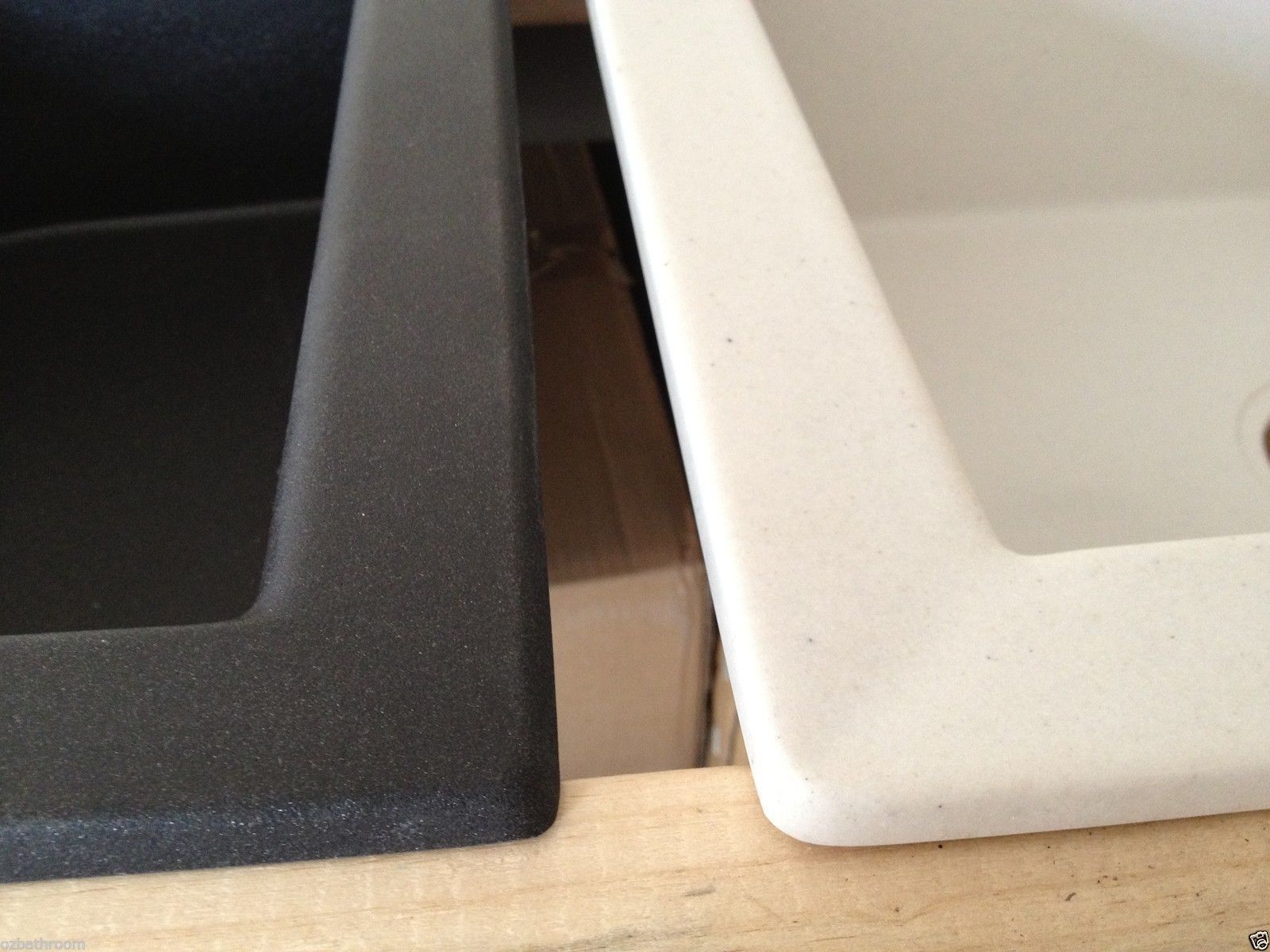Black Cube quartz stone laundry trough kitchen sink tap faucet