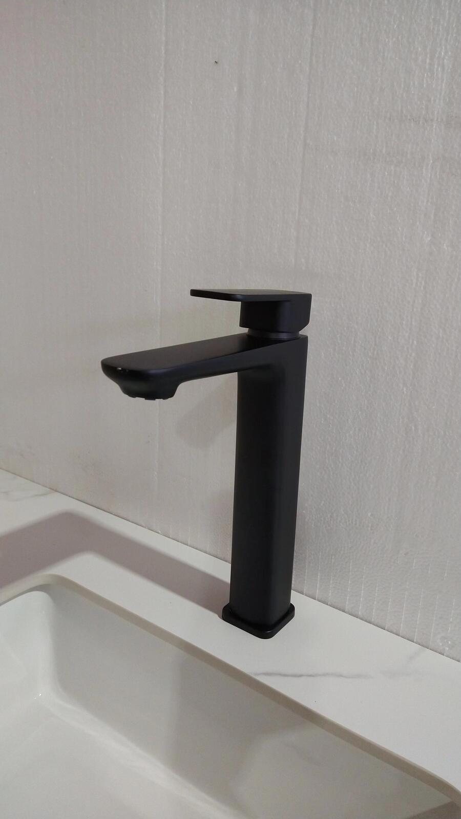 Watermark WELS Square Black mixer tap faucet brass bathroom