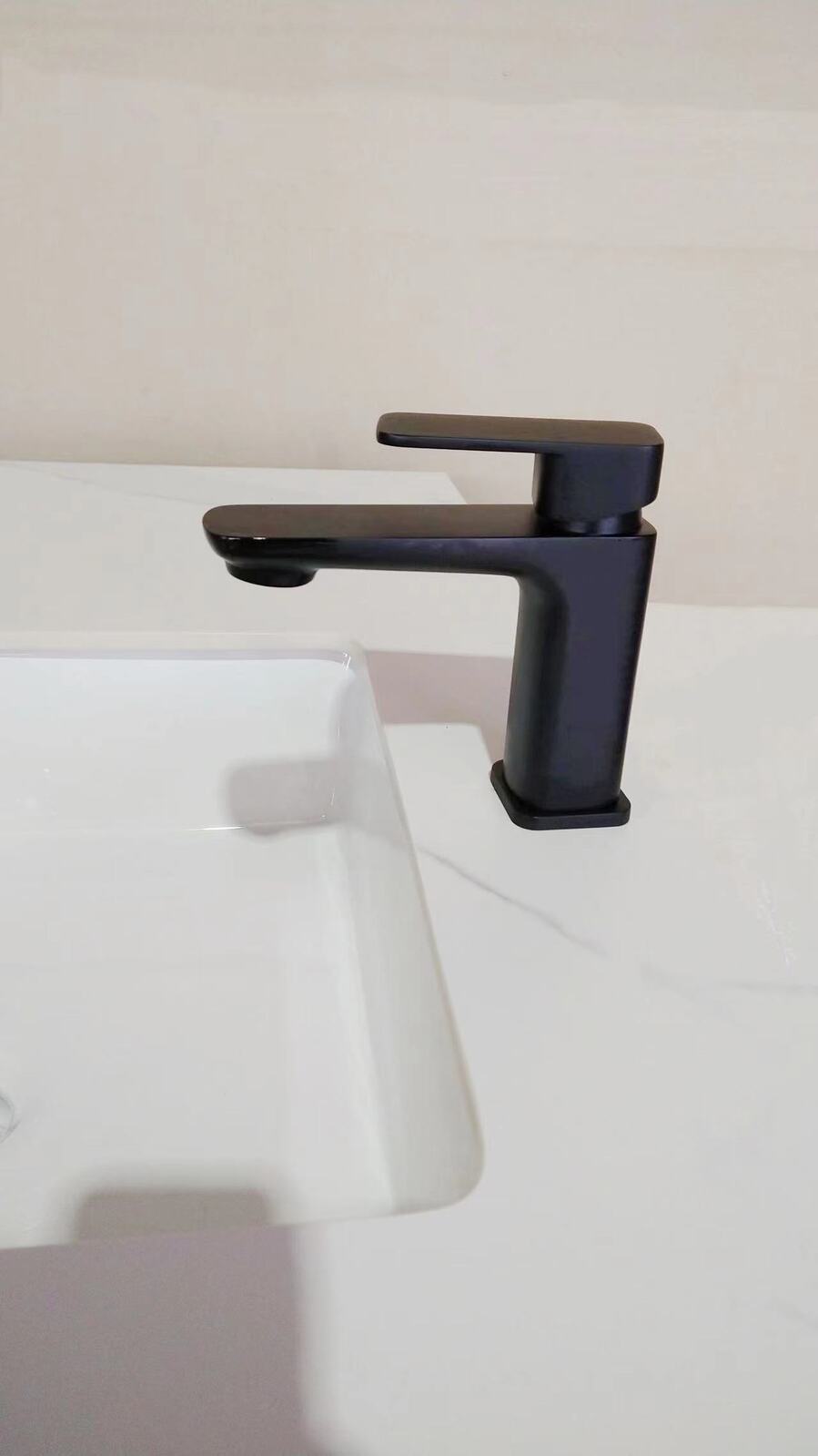 Watermark WELS Square Black mixer tap faucet brass bathroom