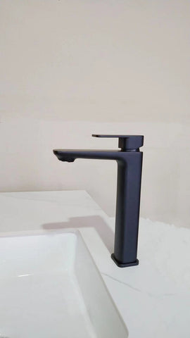 Watermark WELS Square Black mixer tap faucet brass bathroom