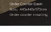 Round under mount Basin Vanity Sink & pop up plug waste no tap hole