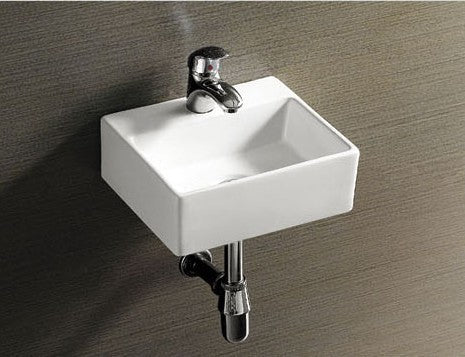Super slim edge 330*290*115 Porcelain wall hung basin with-without taphole