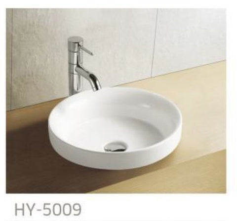 Slim Edge 400mmDIA*120mm Porcelain semi dropin basin