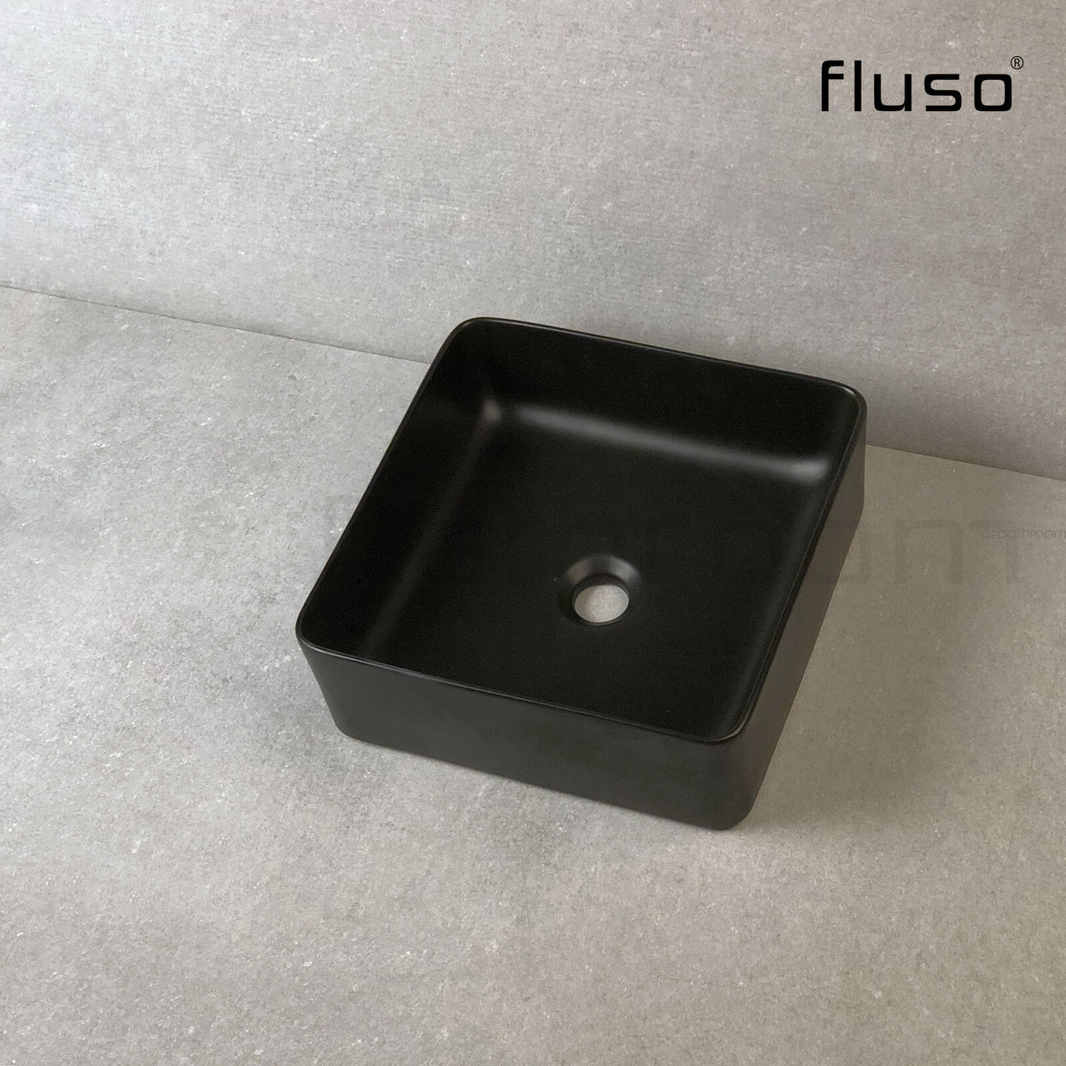 355*355*120 Matte black Above Counter Top Porcelain Basin Bathroom Vanity