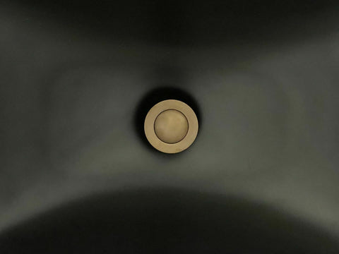 355*355*120 Matte black Above Counter Top Porcelain Basin Bathroom Vanity