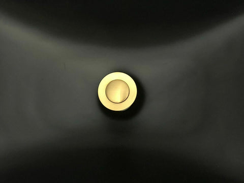 355*355*120 Matte black Above Counter Top Porcelain Basin Bathroom Vanity