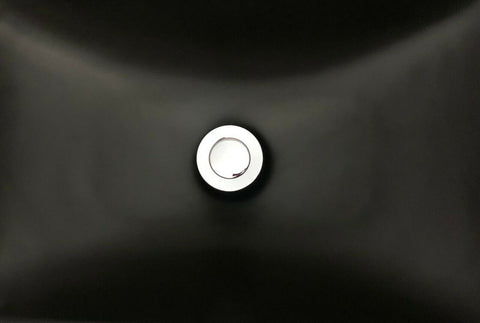 355*355*120 Matte black Above Counter Top Porcelain Basin Bathroom Vanity