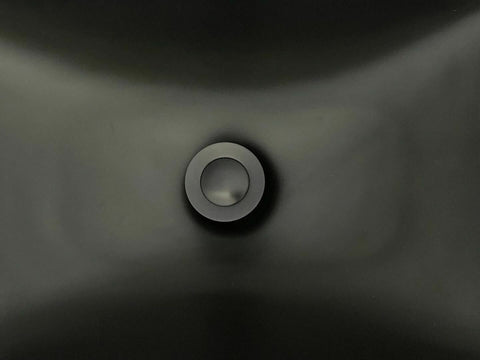 355*355*120 Matte black Above Counter Top Porcelain Basin Bathroom Vanity
